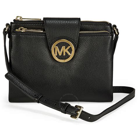 michael kors large fulton handbag black|michael kors fulton wallet.